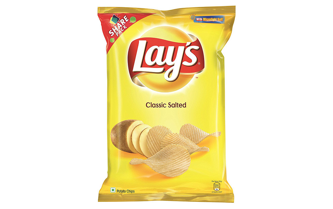 Lay's Classic Salted Potato Chips Pack 95 Grams - GoToChef